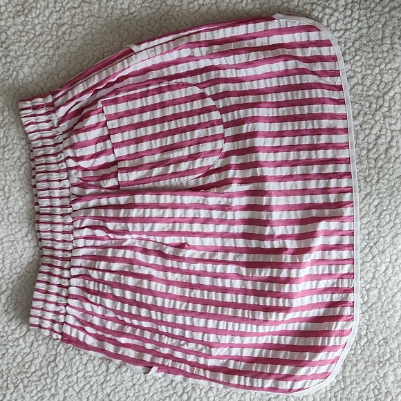 UO Urban Outfitters Anna Striped Dolphin Hem Skirt Size Small Pink White Y2K - Picture 6 of 8
